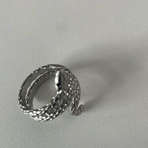 Sterling silver snake ring